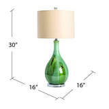 Sea Scape Green Table Lamp - Ornate Home