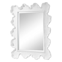 Sea Silver/White Coral Coastal Mirror - Ornate Home