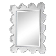 Sea Silver/White Coral Coastal Mirror - Ornate Home