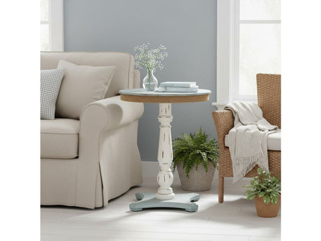 Sea İsle Blue/White Accent Table - Ornate Home