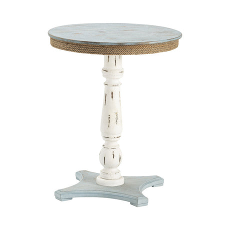 Sea İsle Blue/White Accent Table - Ornate Home