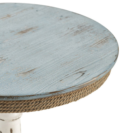 Sea İsle Blue/White Accent Table - Ornate Home