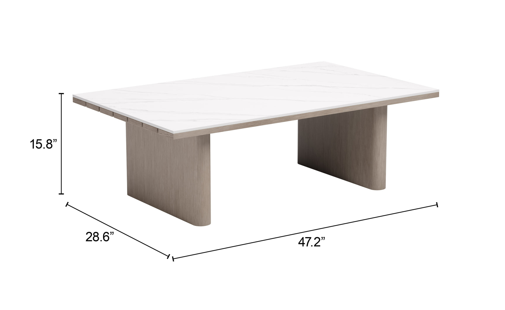 Seaborn White Coffee Table