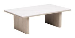 Seaborn White Outdoor Coffee Table - Ornate Home