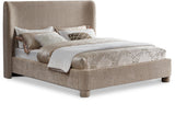 Seabreeze Beige Fabric Upholstered Full Bed - Ornate Home