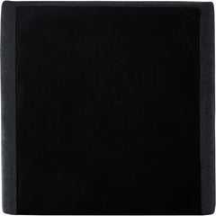 Seabreeze Black Chenille Fabric Upholstered Twin Bed - Ornate Home