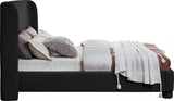 Seabreeze Black Fabric Upholstered Full Bed - Ornate Home