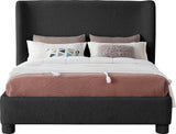 Seabreeze Black Fabric Upholstered Full Bed - Ornate Home