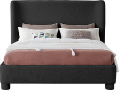 Seabreeze Black Fabric Upholstered Full Bed - Ornate Home