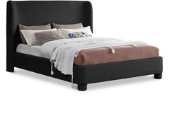 Seabreeze Black Fabric Upholstered Full Bed - Ornate Home