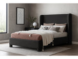 Seabreeze Black Fabric Upholstered Full Bed - Ornate Home