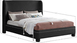 Seabreeze Black Fabric Upholstered King Bed - Ornate Home