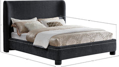 Seabreeze Black Fabric Upholstery Type Full Bed - Ornate Home