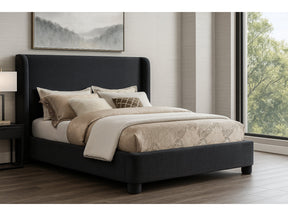 Seabreeze Black Fabric Upholstery Type Full Bed - Ornate Home