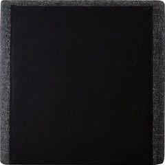 Seabreeze Black Textured Fabric Upholstered Twin Bed - Ornate Home