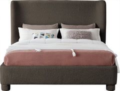 Seabreeze Brown Fabric Upholstered Full Bed - Ornate Home
