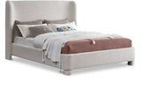 Seabreeze Cream Fabric Upholstered Full Bed - Ornate Home