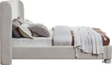 Seabreeze Cream Fabric Upholstered King Bed - Ornate Home