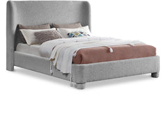 Seabreeze Grey Fabric Upholstered Full Bed - Ornate Home