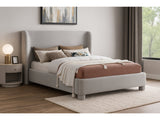 Seabreeze Grey Fabric Upholstered Queen Bed - Ornate Home