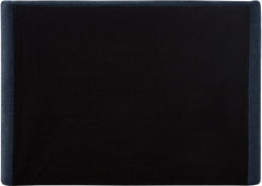 Seabreeze Navy Fabric Upholstered Queen Bed - Ornate Home