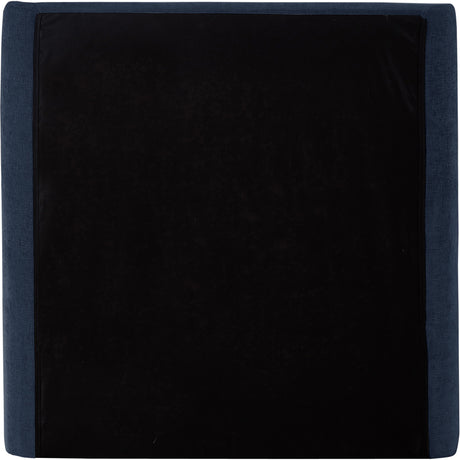 Seabreeze Navy Fabric Upholstered Twin Bed - Ornate Home