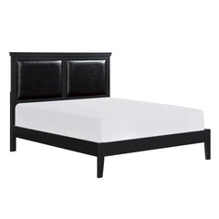 Seabright Black Eastern King Bed - Ornate Home