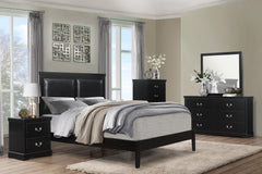 Seabright Black Eastern King Bed - Ornate Home