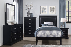 Seabright Black Nightstand - Ornate Home