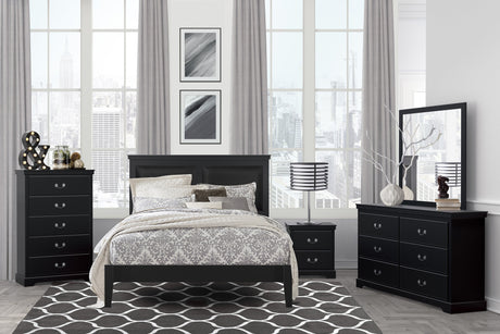 Seabright Black Queen Bed - Ornate Home