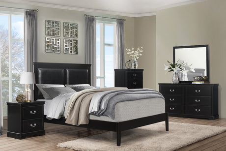 Seabright Black Queen Bed - Ornate Home