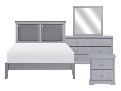 Seabright Gray 4-piece Queen Bedroom Set - Ornate Home
