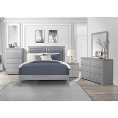 Seabright Gray Eastern King Bed - Ornate Home