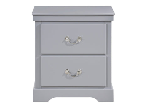 Seabright Gray Nightstand - Ornate Home