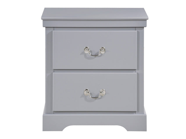 Seabright Gray Nightstand - Ornate Home