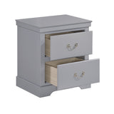 Seabright Gray Nightstand - Ornate Home