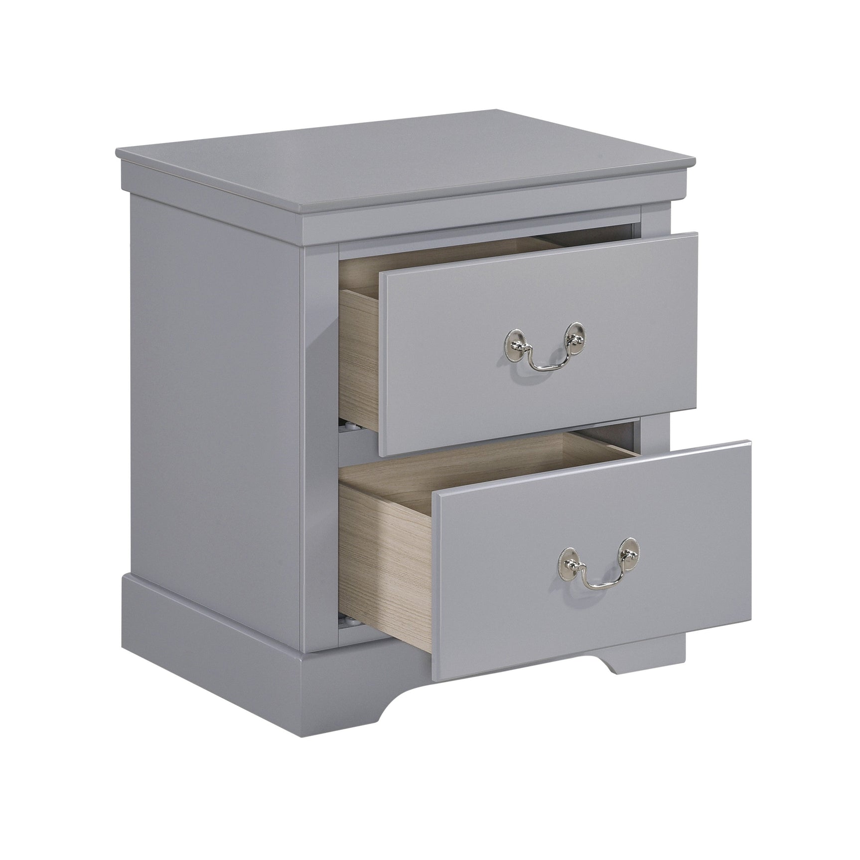 Seabright Gray Nightstand - Ornate Home