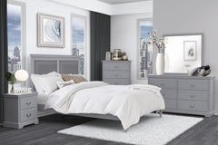 Seabright Gray Nightstand - Ornate Home