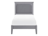 Seabright Gray Twin Bed - Ornate Home