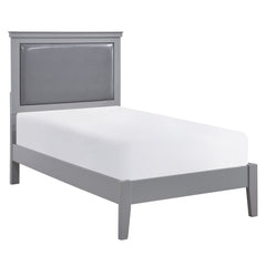 Seabright Gray Twin Bed - Ornate Home