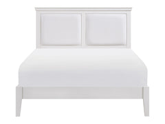 Seabright White Eastern King Bed - Ornate Home
