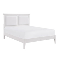 Seabright White Eastern King Bed - Ornate Home