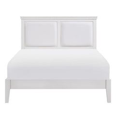 Seabright White Eastern King Bed - Ornate Home