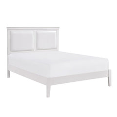 Seabright White Eastern King Bed - Ornate Home