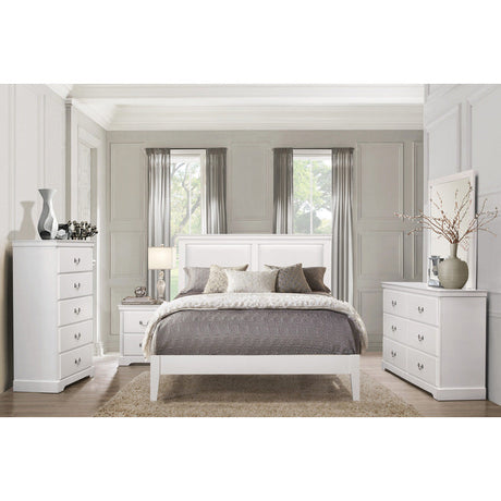 Seabright White Queen Bed - Ornate Home