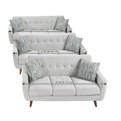 Seabrook Beige 80" Sofa - Ornate Home