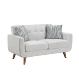 Seabrook Beige Loveseat - Ornate Home