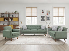 Seabrook Green Loveseat - Ornate Home