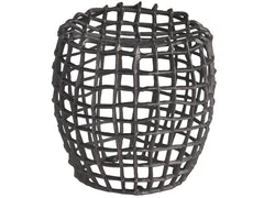 Seadrift Antique Nickel Stool - Ornate Home