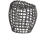 Seadrift Antique Nickel Stool - Ornate Home